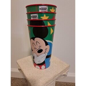 Mickey Mouse Plastic Tumblers Set Of 4  20oz.